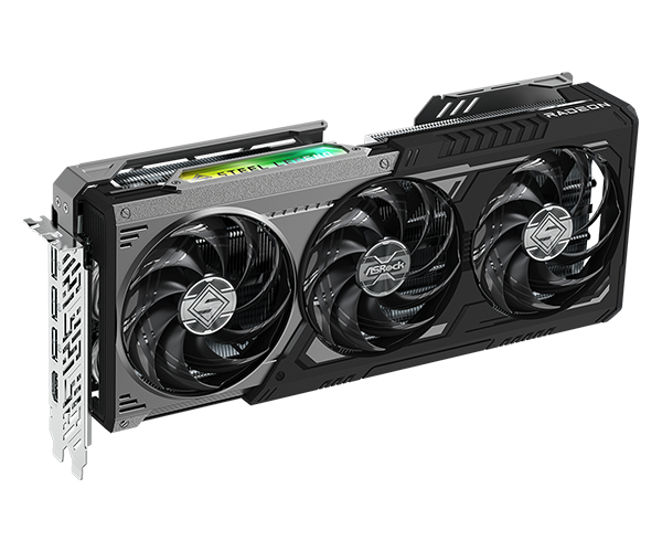 Card màn hình ASROCK AMD Radeon RX 9070 XT Steel Legend Dark 16GB