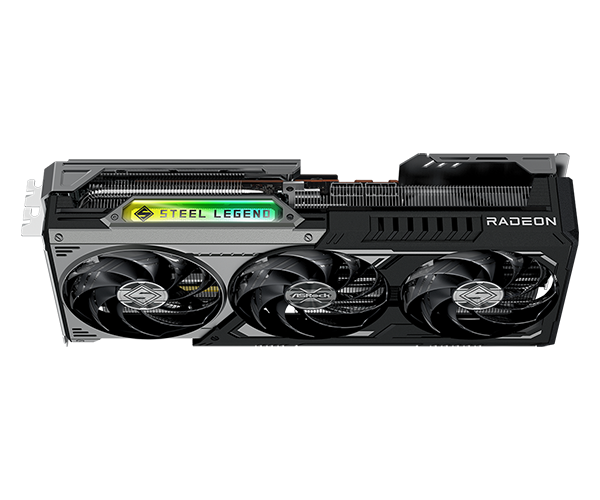 Card màn hình ASROCK AMD Radeon RX 9070 XT Steel Legend Dark 16GB