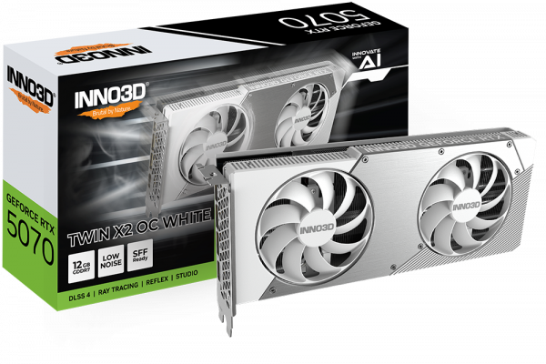 Card màn hình INNO3D GEFORCE RTX 5070 TWIN X2 OC 12GB WHITE