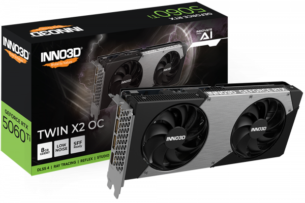 Card màn hình INNO3D GeForce RTX 5060 Ti 8GB Twin X2 OC