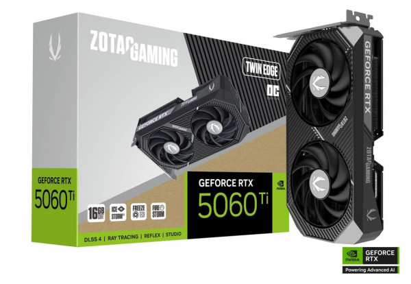 Card màn hình ZOTAC GAMING GeForce RTX 5060 Ti 16GB Twin Edge OC