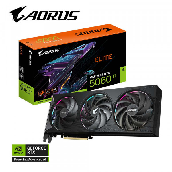 Card màn hình GIGABYTE AORUS GeForce RTX 5060 Ti ELITE 16G
