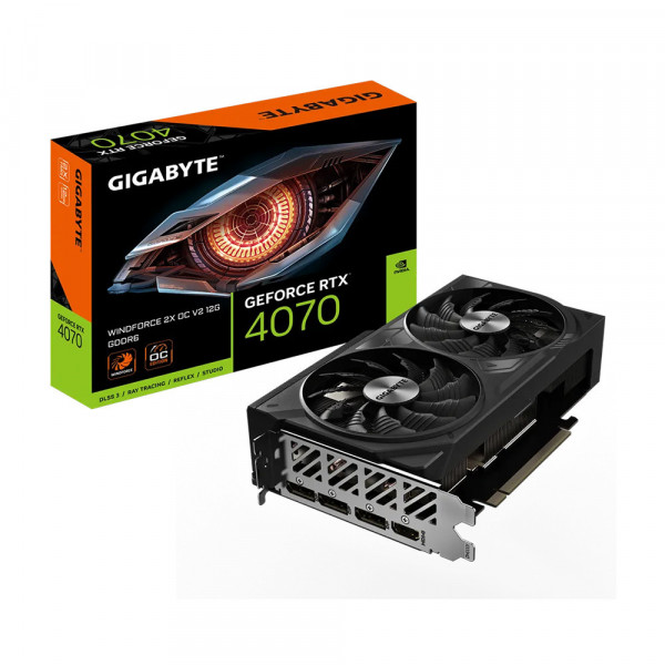 Card màn hình Gigabyte RTX 4070 WINDFORCE 2X OC V2 12GB