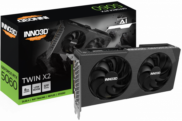 Card màn hình INNO3D GeForce RTX 5060 8GB TWIN X2