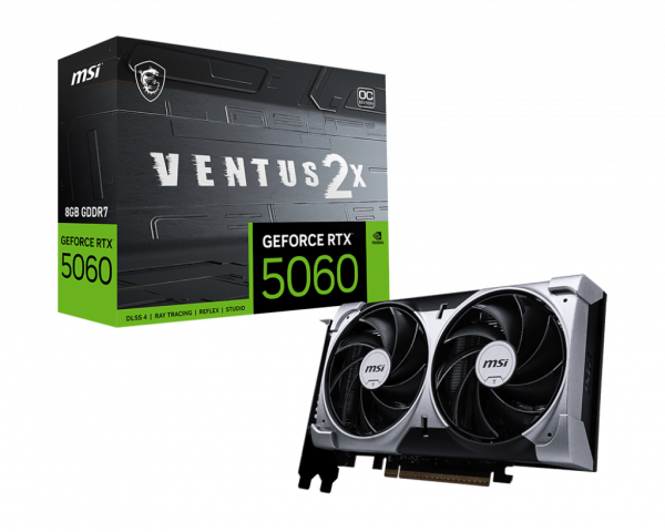 Card màn hình MSI RTX 5060 8GB VENTUS 2X OC