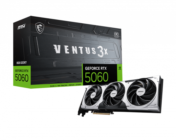 Card màn hình MSI RTX 5060 8GB VENTUS 3X OC