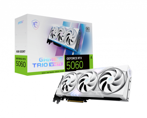 Card màn hình MSI RTX 5060 8GB GAMING TRIO OC WHITE
