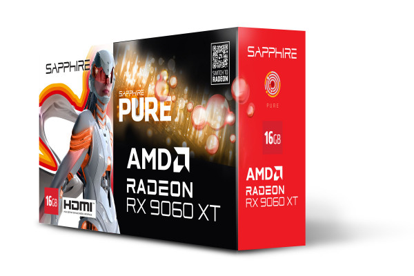 Card màn hình SAPPHIRE PURE AMD RADEON RX 9060 XT GAMING OC 16GB