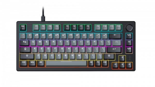 Bàn phím cơ DareU EK75 Grey Black DareU Dream switch