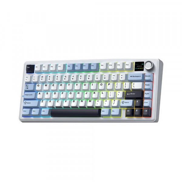 Bàn phím cơ AULA F75 MAX Glacier Blue Reaper switch