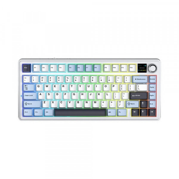 Bàn phím cơ AULA F75 MAX Glacier Blue Reaper switch