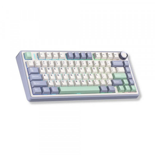Bàn phím cơ AULA F75 3 Mode Snow Blue Reaper switch
