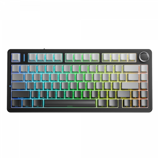 Bàn phím cơ AULA F75 3 Mode Black Gradient Reaper switch