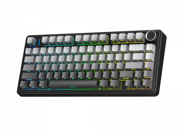 Bàn phím cơ AULA F75 3 Mode Black Gradient Reaper switch