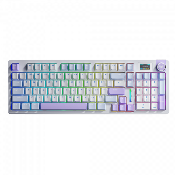 Bàn phím cơ AULA S98 Pro - 3 Mode Starry Cloud Paleo Dust switch