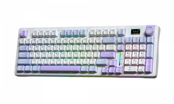 Bàn phím cơ AULA S98 Pro - 3 Mode Starry Cloud Paleo Dust switch