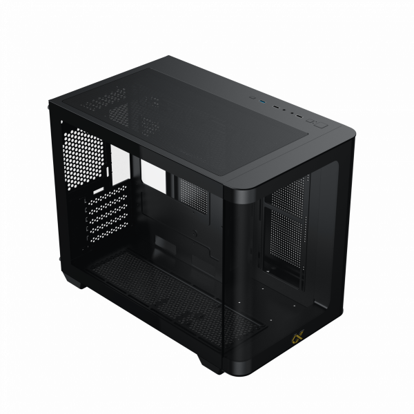 Vỏ Case XIGMATEK ALPHA - PANO M BLACK ( MATX, Màu Đen, Case Bể Cá)