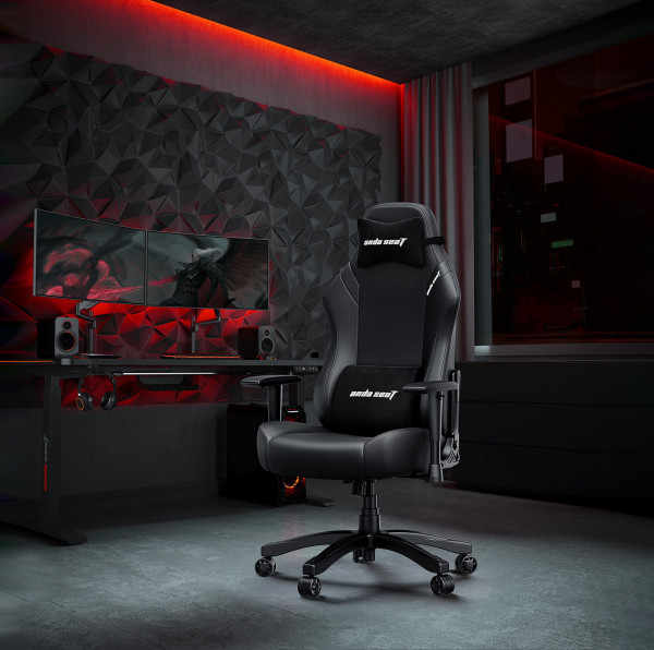 Ghế Gaming AndaSeat Lunar Series Black AD18-44-B-PV