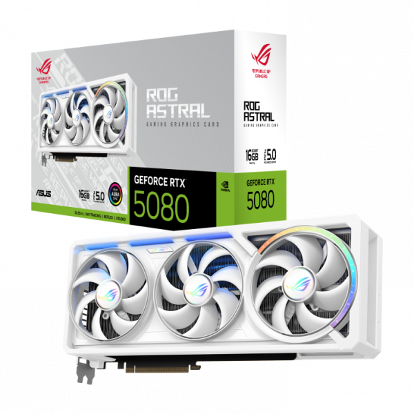 Card màn hình ASUS ROG Astral GeForce RTX 5080 16GB GDDR7 WHITE Edition
