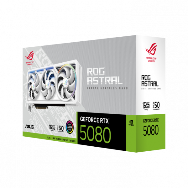 Card màn hình ASUS ROG Astral GeForce RTX 5080 16GB GDDR7 WHITE Edition
