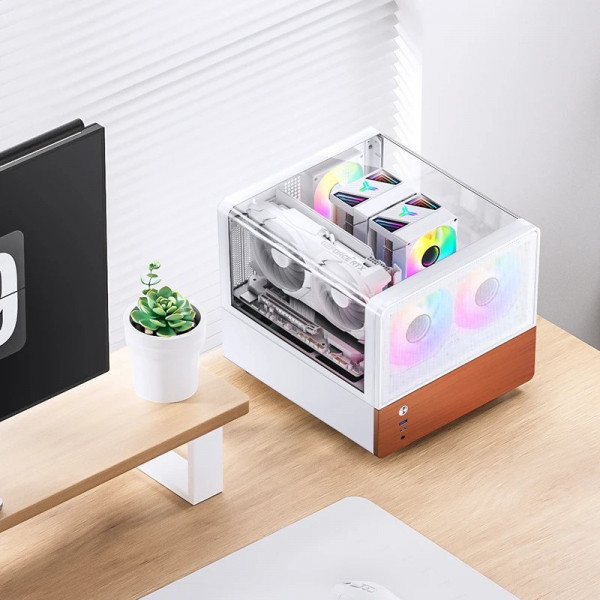 VỎ CASE JONSBO V12 WHITE (MATX, Màu Trắng)