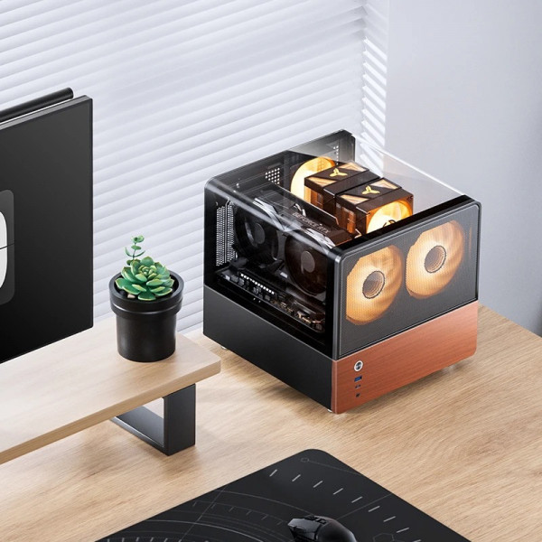 VỎ CASE JONSBO V12 BLACK (MATX, Màu Đen)