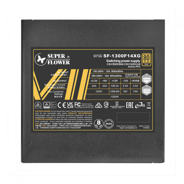 Nguồn máy tính SuperFlower Leadex VII XG 1300W ATX3.1 80 Plus Gold SF-1300F14XG