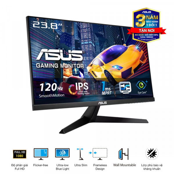 Màn Hình ASUS VY249HGR (23.8 inch - IPS - FHD - 120Hz - 1ms)	 