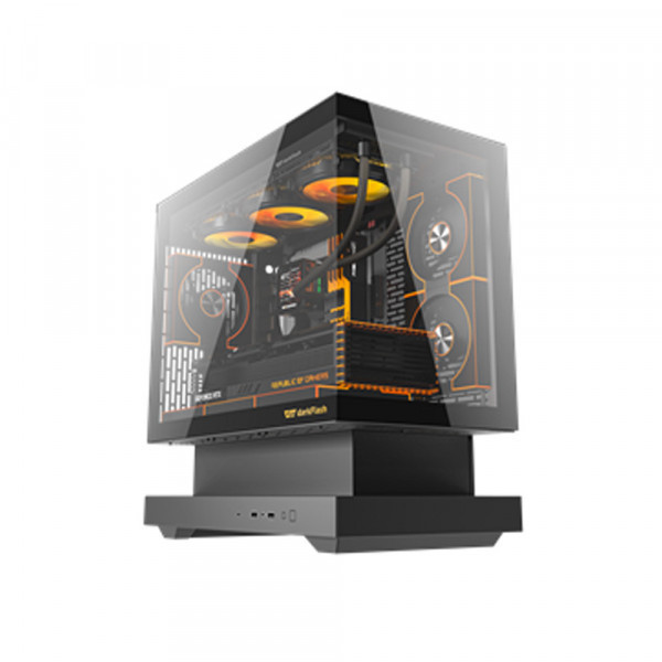 Vỏ Case Darkflash Floatron F1 Black (M-ATX / Màu Đen)