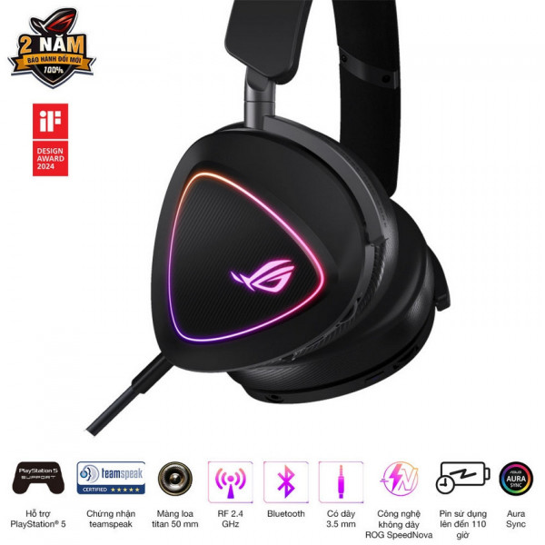 Tai nghe Gaming không dây ASUS ROG Delta II