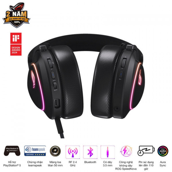 Tai nghe Gaming không dây ASUS ROG Delta II