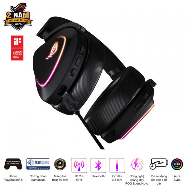 Tai nghe Gaming không dây ASUS ROG Delta II
