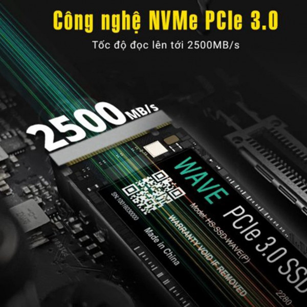 Ổ cứng SSD HIKSEMI WAVE 1TB M.2 2280 PCIe 3.0x4 (Đọc 2450MB/s, Ghi 2450MB/s)