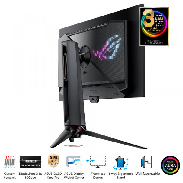 Màn Hình Gaming ASUS ROG Swift OLED PG27UCDM (26.5 inch - 4K - OLED - 240Hz - 0.03ms)