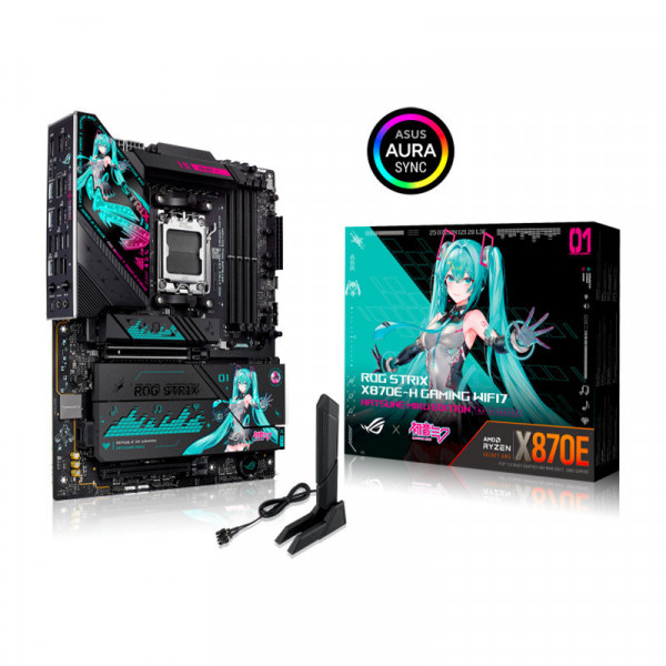 Mainboard ASUS ROG STRIX X870E-H GAMING WIFI 7 Hatsune Miku Edition