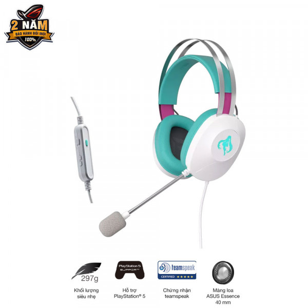 Tai nghe Asus TUF H1 Gen II USB Hatsune Miku Edition