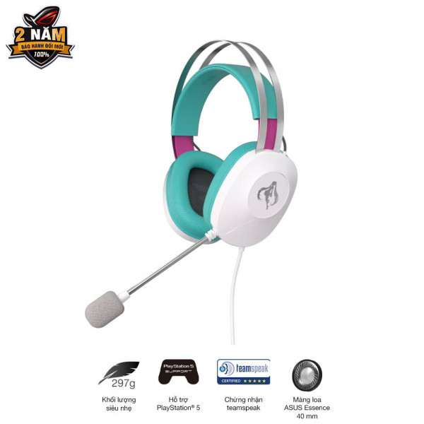 Tai nghe Asus TUF H1 Gen II USB Hatsune Miku Edition