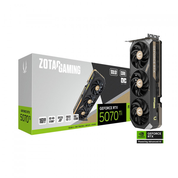 Card màn hình ZOTAC GAMING GeForce RTX 5070 Ti 16GB SOLID CORE OC