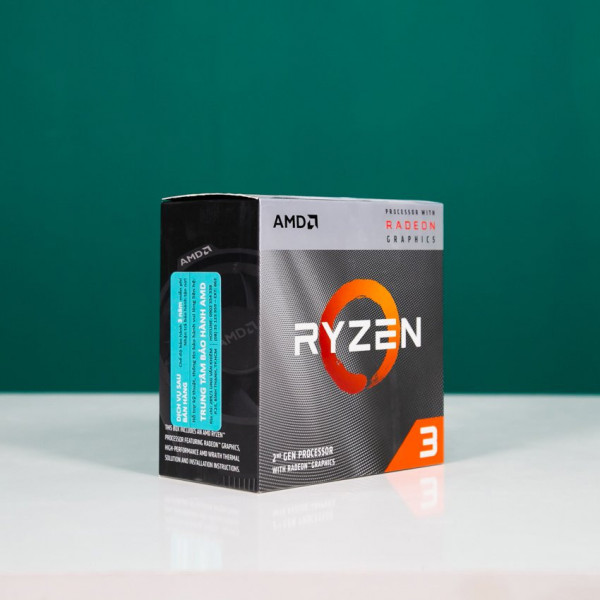 CPU AMD Ryzen 3 3200G, with Wraith Stealth cooler/ 3.6 GHz (4.0 GHz with boost) / 6MB / 4 cores 4 threads / Radeon Vega 8 /  65W / Socket AM4