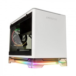 Vỏ case InWin A1 Plus White QI Charger - Full Side Tempered Glass Mini ITX ( Mini Tower/Màu Trắng)