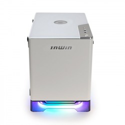 Vỏ case InWin A1 Plus White QI Charger - Full Side Tempered Glass Mini ITX ( Mini Tower/Màu Trắng)
