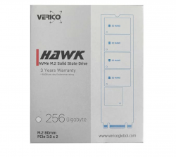 Ổ cứng SSD 256G Verico Hawk NVMe PCIe Gen3x2 M.2 2280