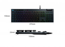 Bàn phím cơ Logitech G813 LIGHTSYNC RGB Clicky