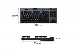 Bàn phím cơ Logitech G913 TKL LIGHTSPEED Wireless Tactile Switch