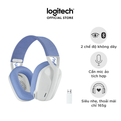 Tai nghe Logitech G435 LightSpeed Wireless Off-White Lilac