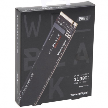 Ổ cứng SSD M2-PCIe 250GB WD Black SN750 NVMe 2280