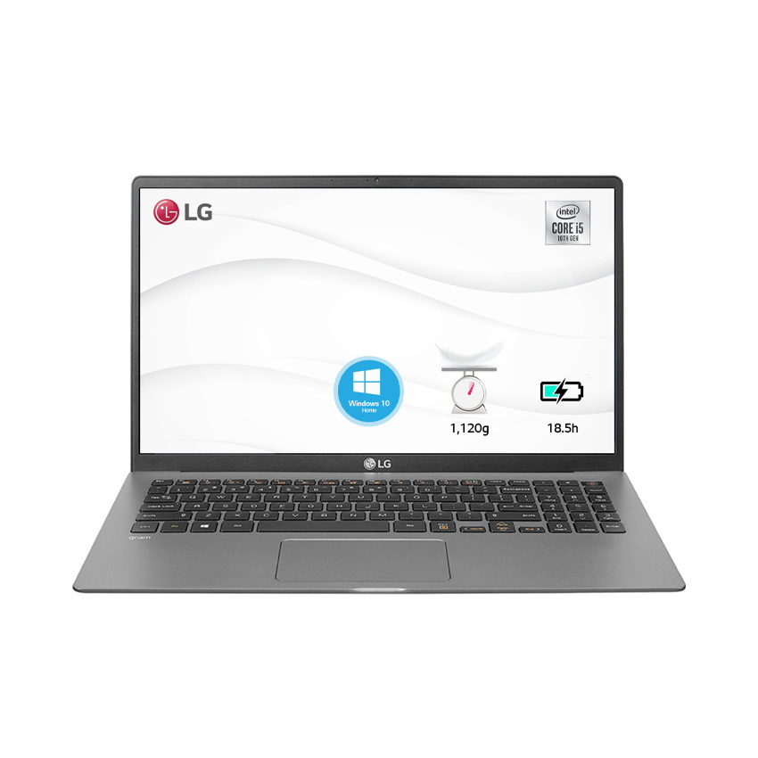 Laptop LG Gram 15Z90N-V.AR55A5 (i5 1035G7/8GB RAM/512GB SSD/15.6inch FHD/FP/Win10 Home/Xám Bạc) (model 2020)