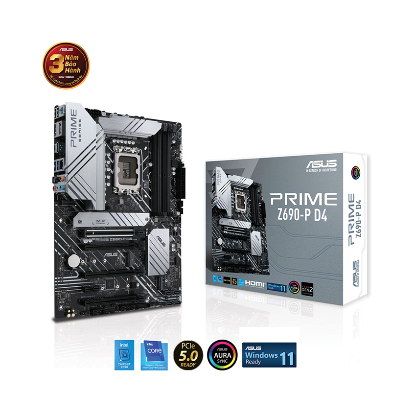 Mainboard ASUS PRIME Z690-P D4-CSM (Intel Z690, Socket 1700, ATX, 4 khe RAM DDR4)