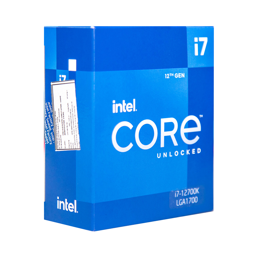 CPU Intel Core i7-12700KF (3.8GHz turbo up to 5.0Ghz, 12 nhân 20 luồng, 20MB Cache, 125W) - Socket Intel LGA 1700/Alder Lake)