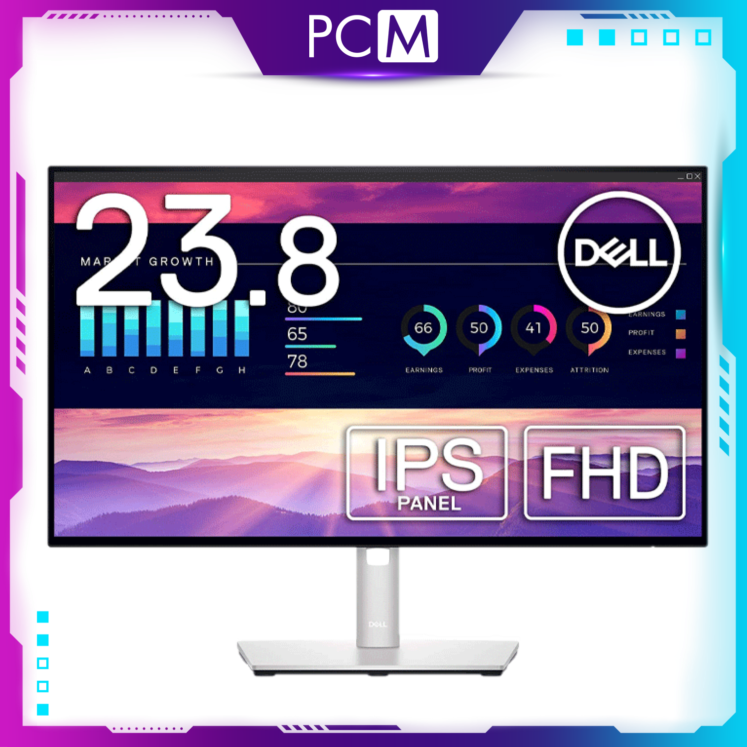 Màn hình Dell U2422H (23.8inch/FHD/IPS/60Hz/8ms/250nits/HDMI+DP+USB+USBC+Audio)